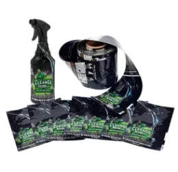 Cleaning agents packaging shrink labels