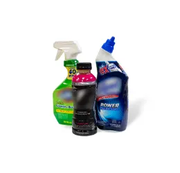 Cleaning agents shrink labels